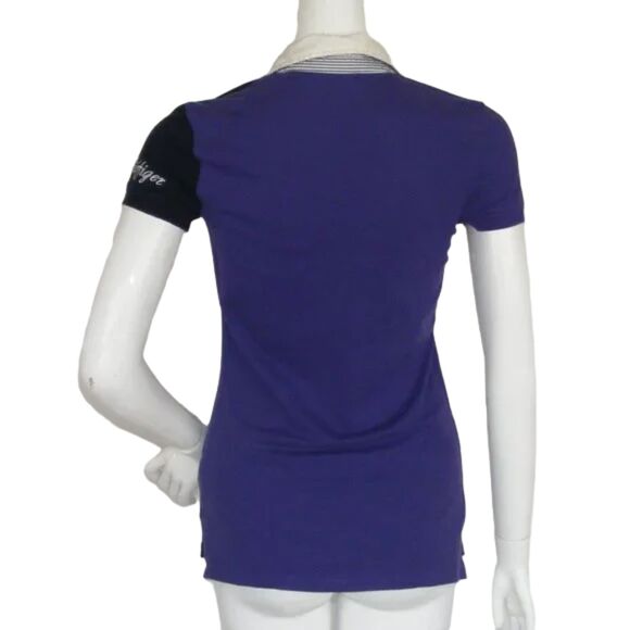 TOMMY HILFIGER Polo Shirt, S, Purple, Embroidered - Picture 5 of 12